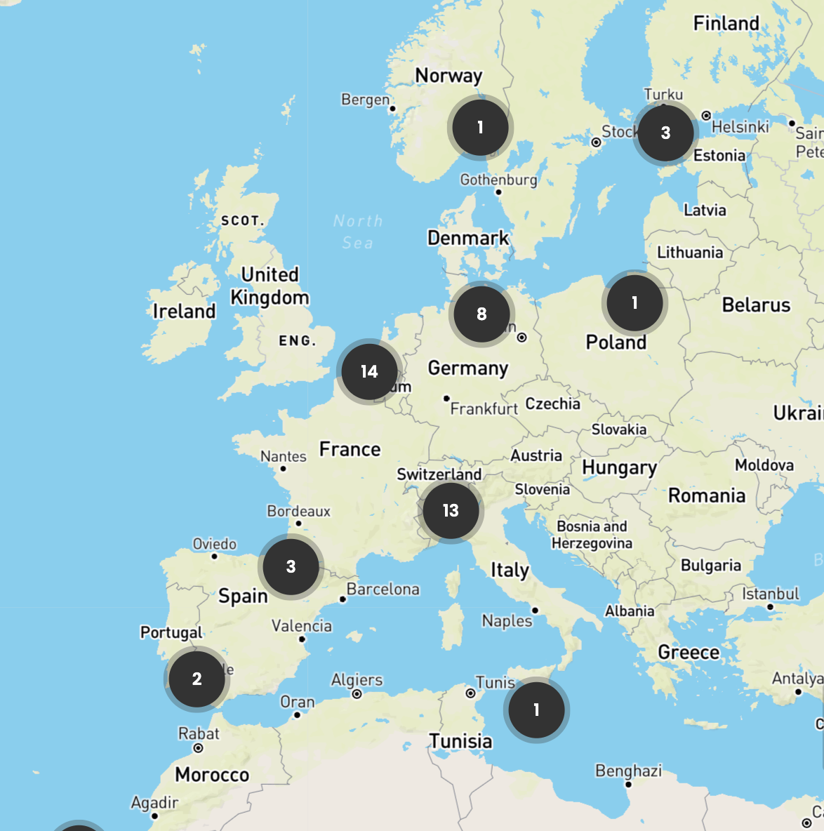 PPC Foiling dealer map